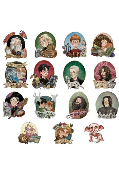 BlazeArt Harry Potter Temalı Laptop/pc/tablet/telefon Sticker Set