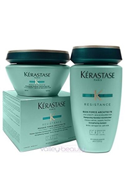 Kerastase Yıpranmış Saç Şampuanı (1-2) 250ml + Mask 250ml.