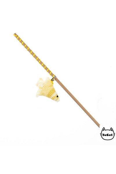 Be Cat Cat Fishing Rod with Bells with Amigurimi Fish Toy