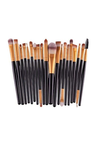 Canderel Black 20-Piece Professional Soft Makeup Brush Set