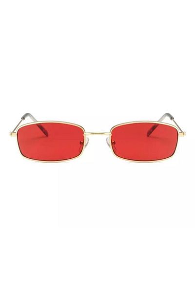 Toz Vintage Red Narrow Vintage&Retro Cat Sunglasses