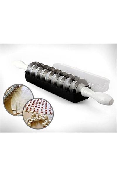 Kenpool Steel Blade Ravioli Cutting Roller 9 Blades Dough Ravioli Cutter Cutting Tool Apparatus Assortment