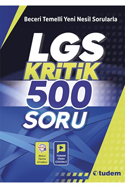 Tudem Yayınları - Ders Kitapları Tudem 8.sınıf Lgs Kritik 500 Soru