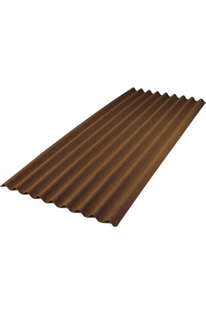 Onduline Hr Levha 10 Adet Kahverengi Çatı Kaplama 2000x960x3mm (ÇİVİ HEDİYELİ)