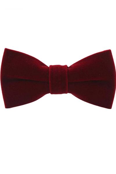 Gutiero Papion din catifea Roșu Claret