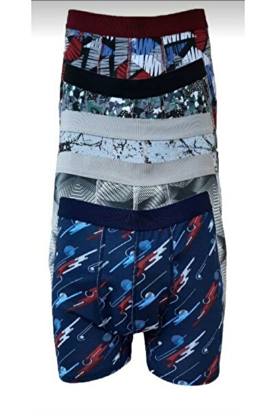 Tutku 3lü Erkek Likralı Boxer
