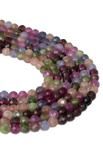 Dünya Doğal Taş Σειρά πέτρας τουρμαλίνης κοπής 6 mm