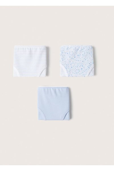 MANGO Kids Slip Albastru Pentru Copii