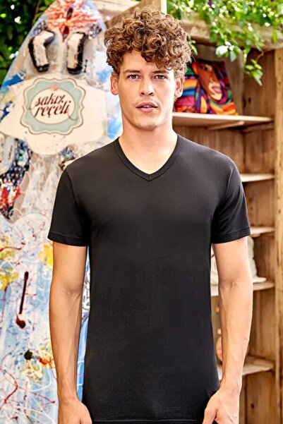 berrak collectıon Berrak 1036 قميص داخلي رجالي مشروط برقبة على شكل حرف V