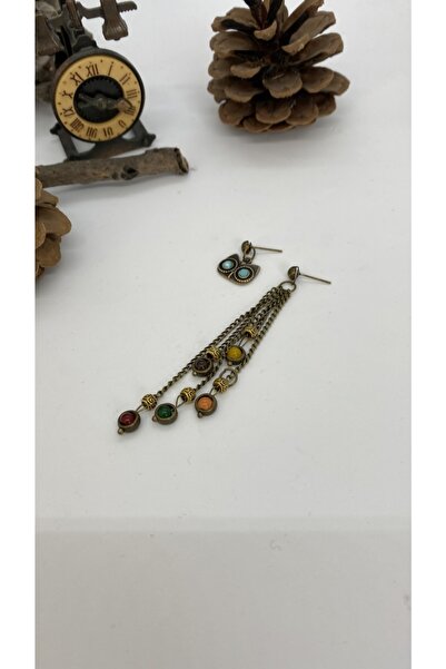 Porsuk Alternatif El Yapımı Etnik Otantik Hippi Bohem Baykuş Küpe