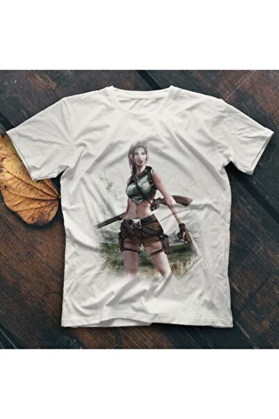 Adrift Tricou alb unisex KO ButaDigi Tomb Raider tricou 5205WT