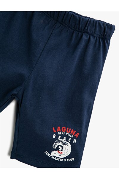 Koton Erkek Çocuk Surf Baskılı Şort Pamuklu