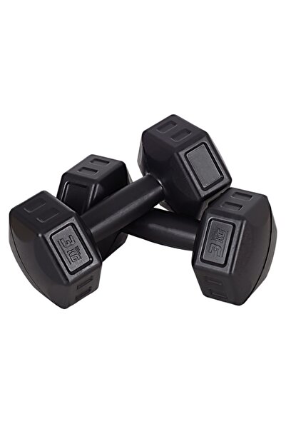 e-life 3 Kg Siyah Dambıl Seti 3 Kg X 2 Adet Toplam 6 Kg Ağırlık Seti