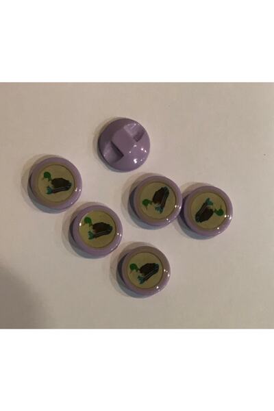 Öztürk Dugme za bebe "Zelenoglava patka". 1,4 cm. Pakovanje od 6 komada.