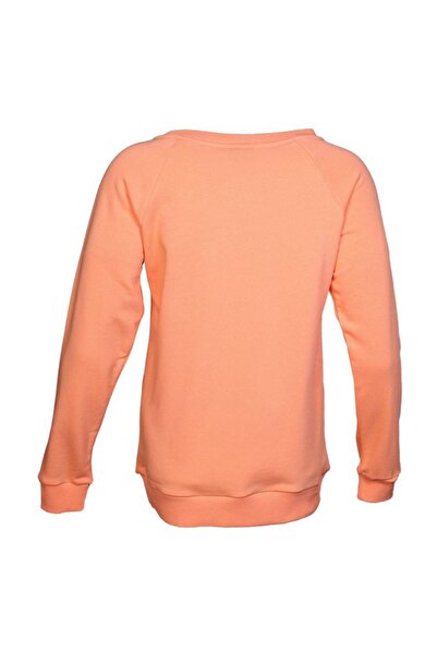 hummel Bisiklet Yaka Regular Fit Düz Turuncu Kadın Sweatshirt - 920842-5017hmlalmeda