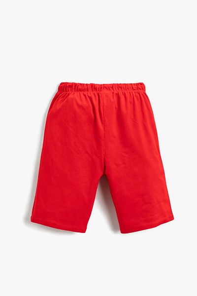 Koton Basic Striped Shorts Cotton Lace Waist