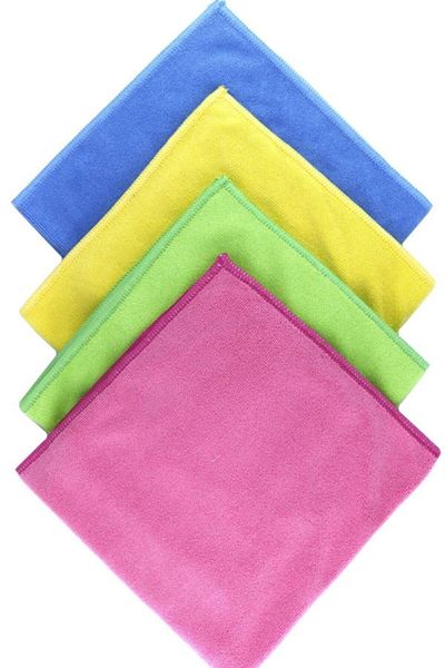MissClean (12 Pieces) Microfiber General Cleaning Cloth 40*40 Cm No Drying Required