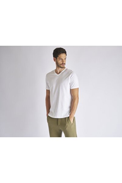 United Colors of Benetton Μπλουζάκι Benetton Basic Cotton με λαιμόκοψη σε σχήμα V