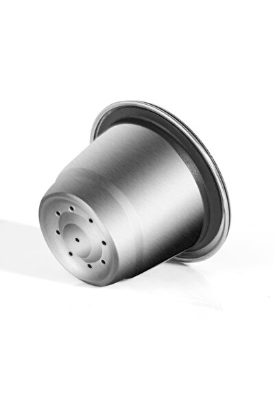 Schulzz Nespresso Düz Paslanmaz Çelik Tekrar Doldurulabilir Kahve Kapsülü