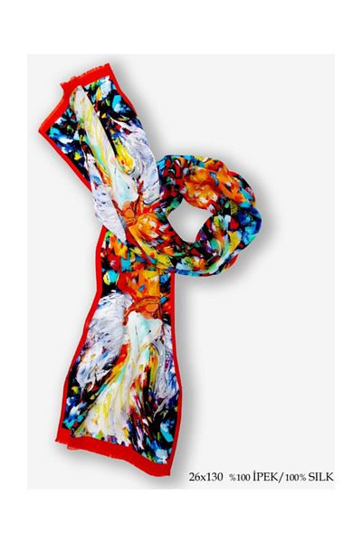 Galiga Silk Scarf Angel