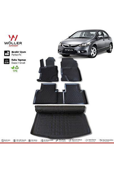 wöller Honda Civic Fd6 Paspas Bagaj Havuzu 2006 2012 Arası 3d Havuzlu