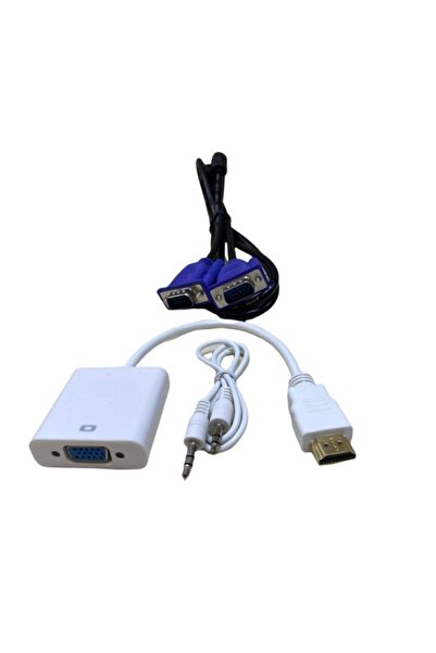 EYEPC Monitörü Tv Yapma Aparatları Vga To Hdmı Çevirici+1.5 Mt Vga Kablo