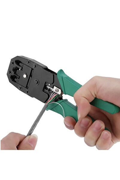 Genel Markalar Rj 45 Pensesi Rj45 Rj11 Rj12 Universal Sıkma Pensesi 3lü Konnektör Pense Internet Kablo Soyucu Crimp