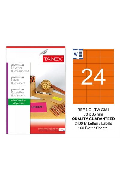 Tanex Tw-2324 ( 70 * 35 mm ) Ετικέτα Logistics - ( 100 Τεμάχια )