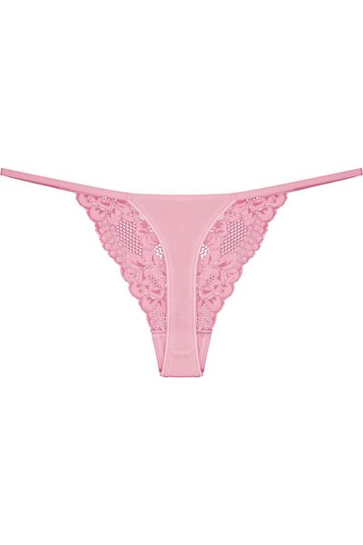 Zena Lacy Pink Women's Panties - String Design