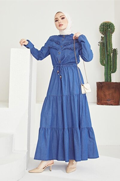 benguen 6717 فستان حجاب من الدنيم