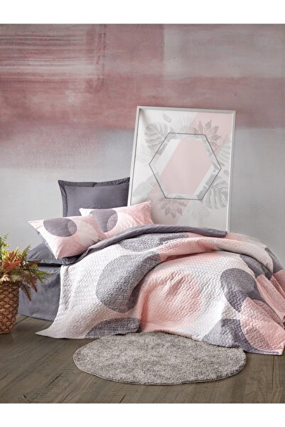 Cotton Box Tek Kişilik Complete Set Nevresim Leron Gri