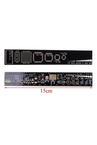 Genel Markalar 15cm Pcb Cetvel Referans Cetveli Ruler Smd Komponent Elektronik