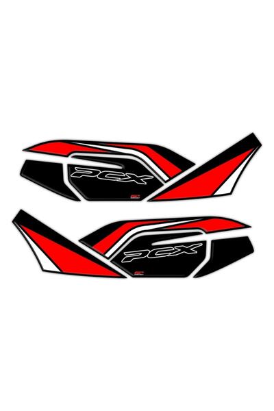 GP KOMPOZİT Honda Pcx 125 2021-2022 Uyumlu Yan Alt Ayak Pad Kırmızı