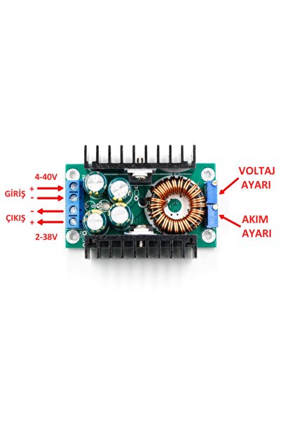 ROBİZ Xl4016 Voltaj Ve Akımı Ayarlanabilir Güç Kaynağı  Voltaj Düşürür