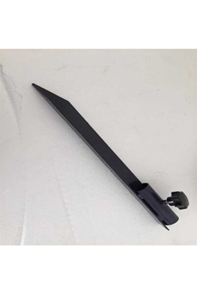 HUUD Plaj Şemsiye Kazığı Düz Metal Sıkma Aparatlı Bahçe Plaj 38 Cm