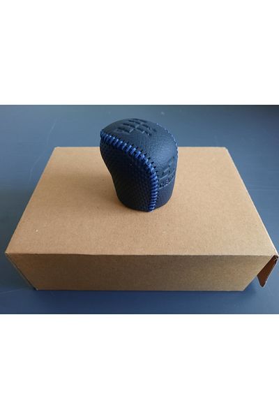 CABU Chevrolet Cruze Gear Shift Knob-5 Speed Lever Compatible-Artificial Leather Coated-With Chevrolet Logo