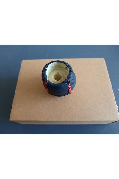 CABU Chevrolet Cruze Gear Shift Knob-5 Speed Lever Compatible-Artificial Leather Coated-With Chevrolet Logo