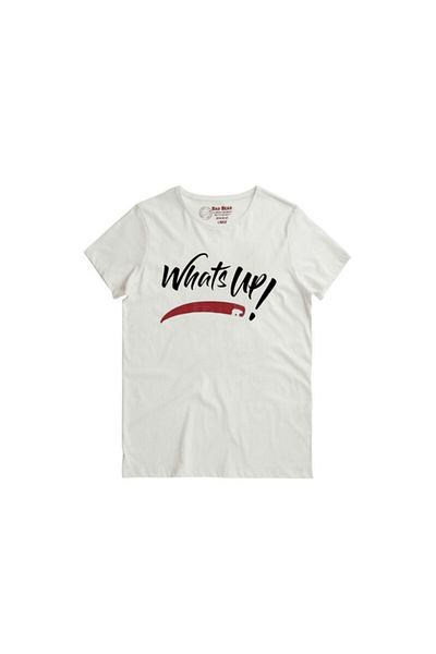 Bad Bear Men's Off White T-shirt What's Up Tee