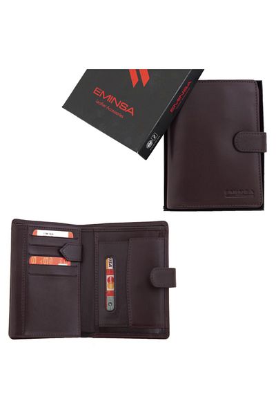 Eminsa Claret Red Leather Men's Wallet