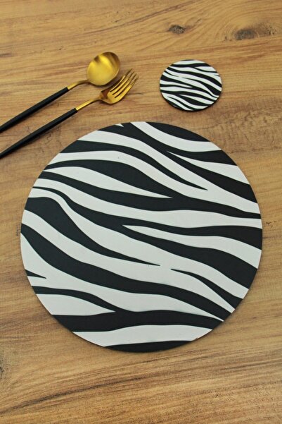 Esafe Home 6-Person Anti-Slip Digital Printed Wooden Plate