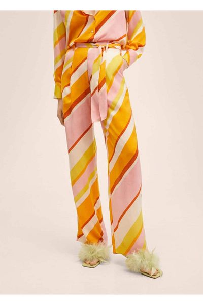 MANGO Woman Patterned Trousers Skirt