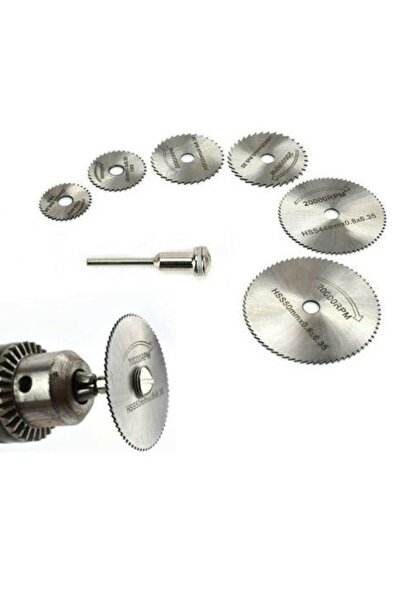 bym yapı Metal 6 Parça Mini Yuvarlak Ahsap Kesme Ucu