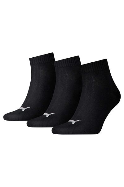 Puma Едноцветни четвърт чорапи (3 броя)