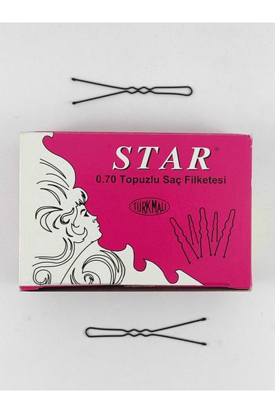 GÜLPEŞE 0,70 Κλιπ μαλλιών με κότσο / Μαύρο χρώμα / 5 cm 150 τεμ.