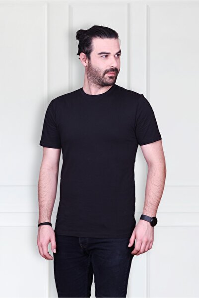 CHAROİTE Ανδρικό Βασικό Μαύρο T-Shirt