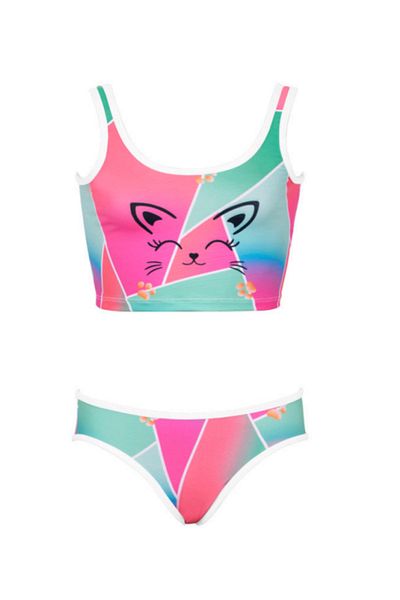 Kom Girl's Bikini with Cat Bustier