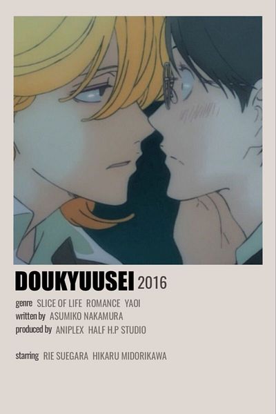 animeandyourworld Doukyuusei Anime Notebook - 1 Piece, Special Design, A4 Size (21*29 cm), Unlined Large Size