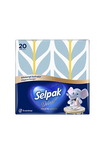 Selpak 20-Piece Deluxe Napkin with Bahard – Flamboyant Tableware Series