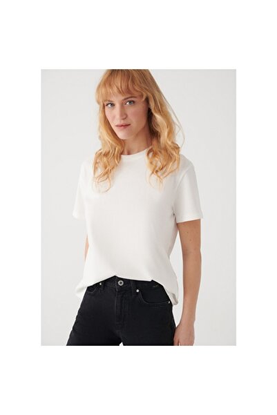 Mavi Kadın Beyaz Basic Tişört 1600965-33389