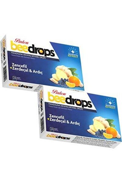 Balen 2'li Beedrops Zencefil Zerdeçal Ardıç Mandalina Aromalı Drops 24 Adet B...